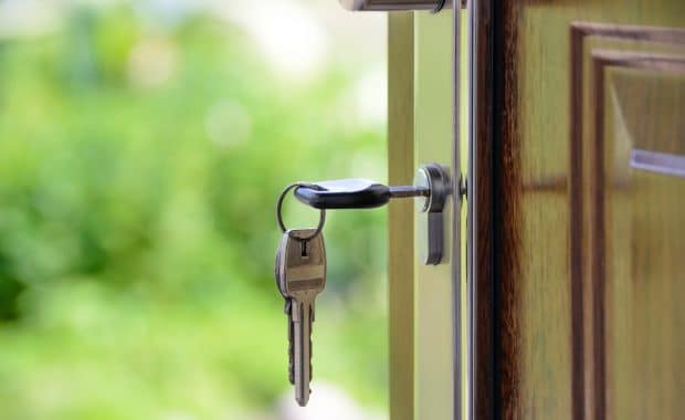 Key in door